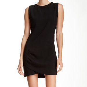 BCBGeneration Black Split Hem Zip Seam Dress